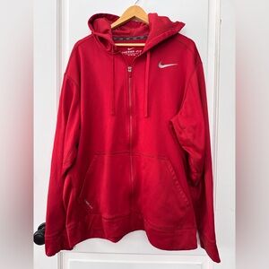 Y2K Nike Therma-fit thrashed & stained full zip hoodie.